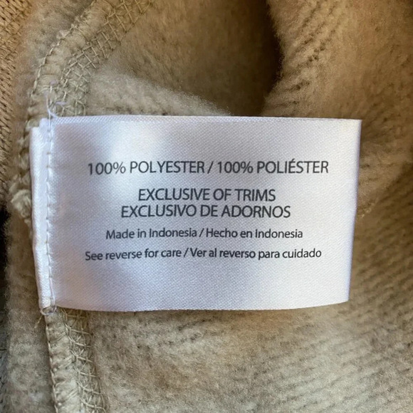 NWOT Woolrich 1/4 Snap Fleece Pullover Sweater Men's XL Cream Long Sleeve Pocket - Picture 13 of 14